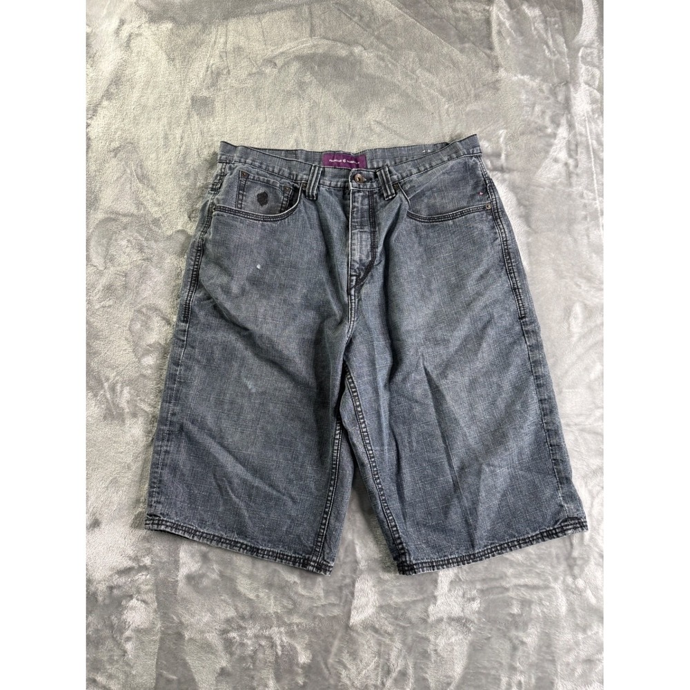 Rocawear Y2K Baggy Embroidered Wing Men's Shorts Size 36‎ Gray